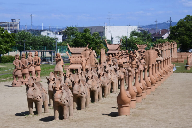 今城塚古墳公園の埴輪