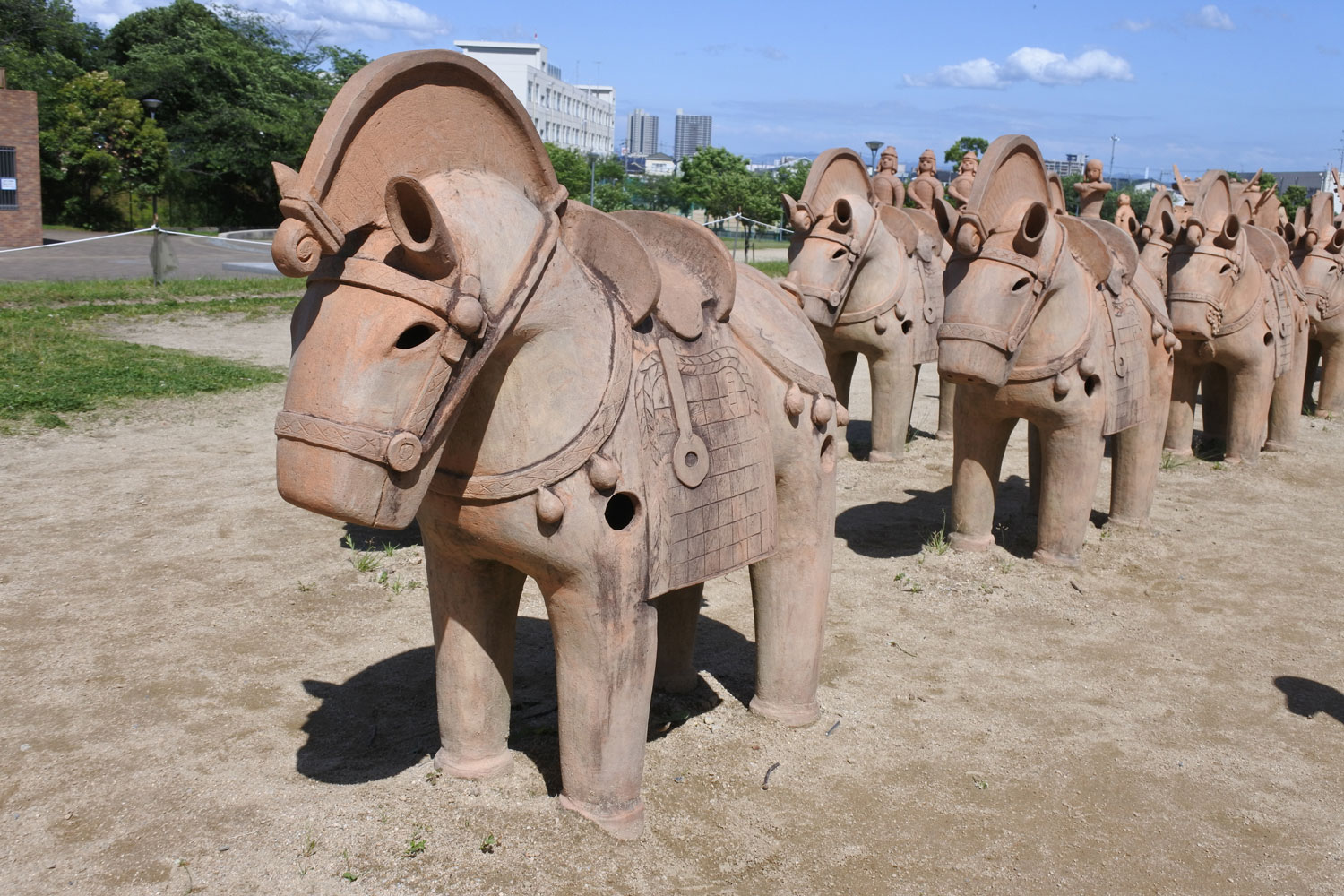 今城塚古墳公園の埴輪