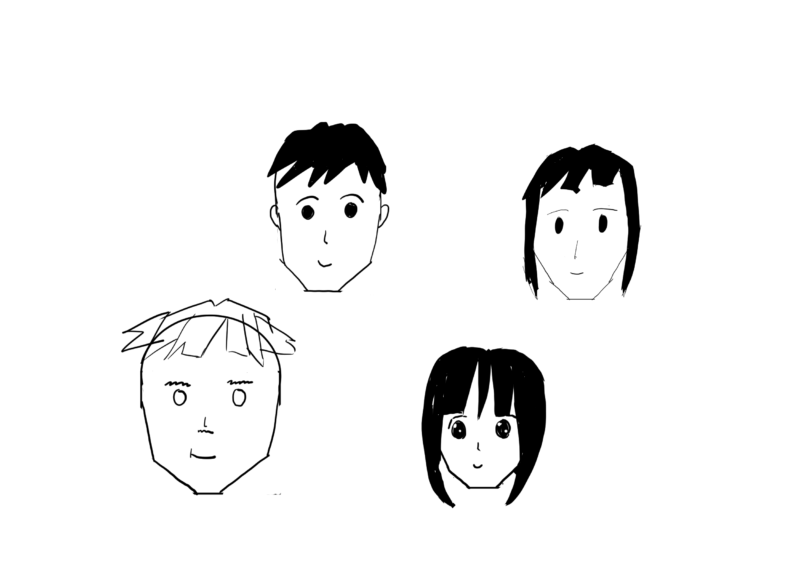 sensei顔の基礎練習の絵