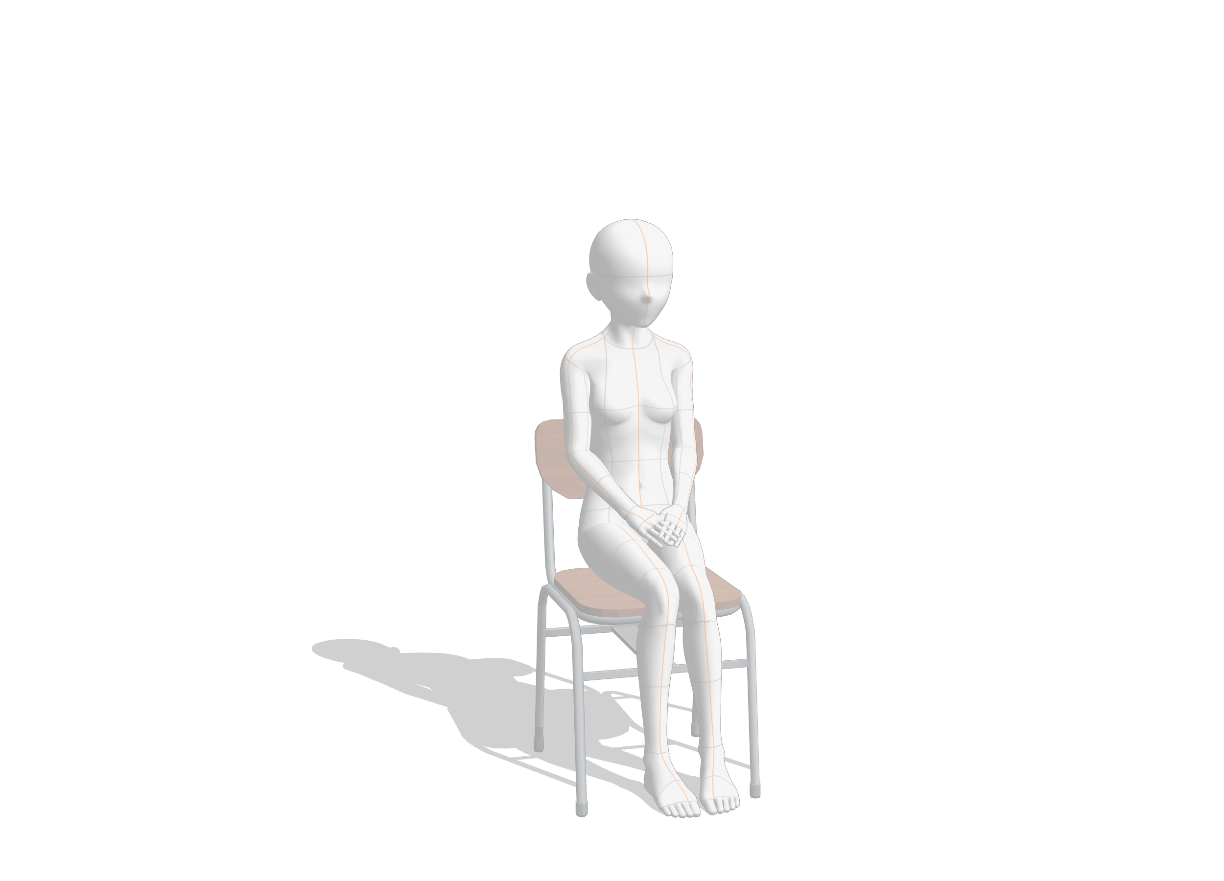 1作目のデッサン人形の画像