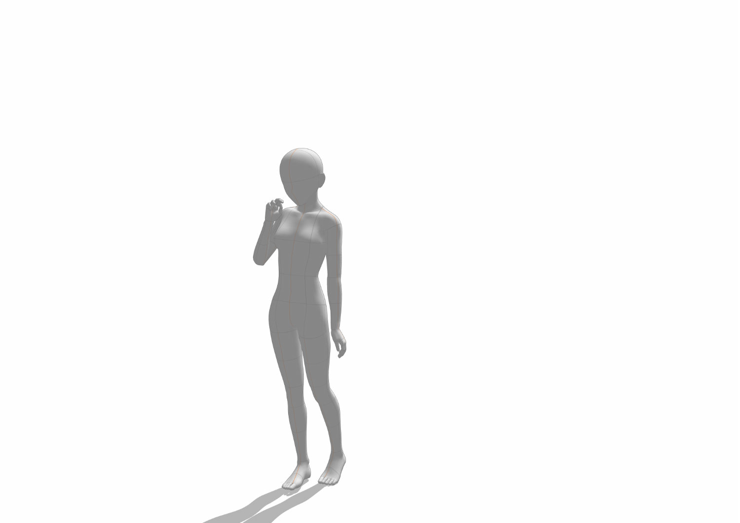 オリジナルイラスト4作目のデッサン人形の画像