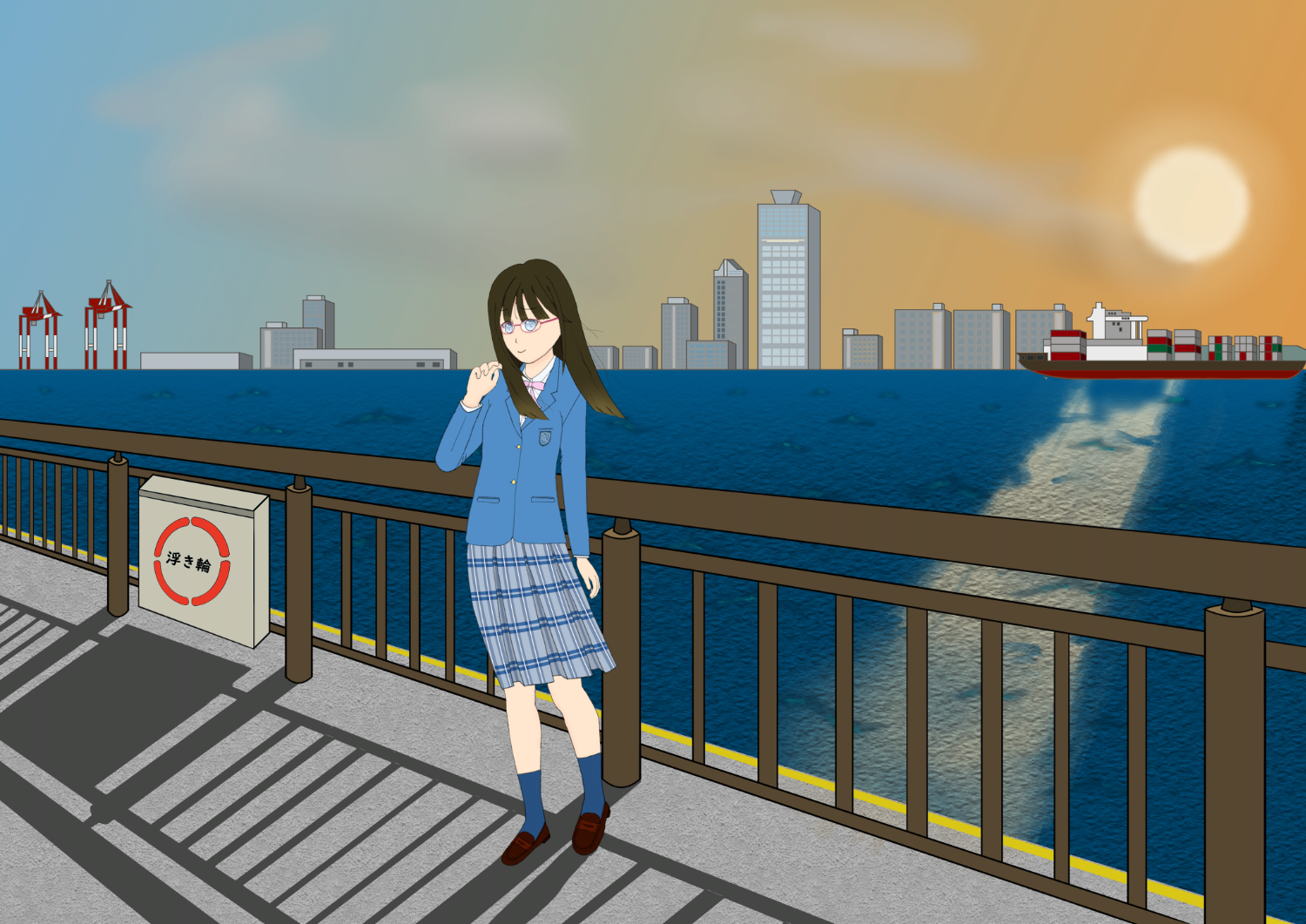 オリジナルイラスト4作目の彩色した画像